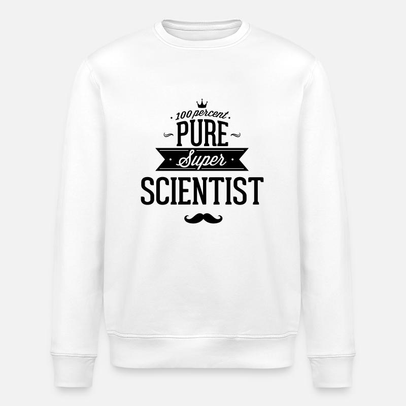 To 100% scientists - Stanley/Stella ROLLER Unisex Organic Sweatshirt - white