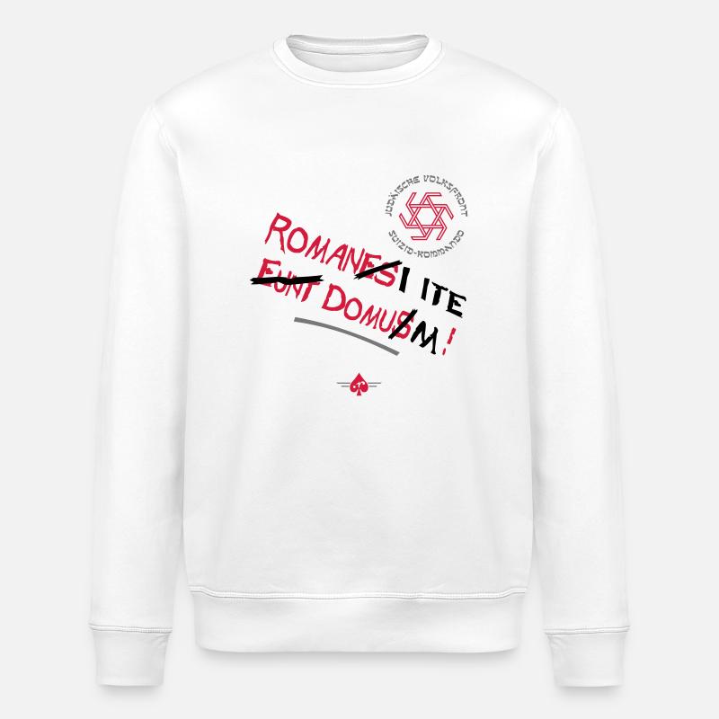 Volksfront (3col) - Stanley/Stella Unisex Bio-Sweatshirt ROLLER - Weiß