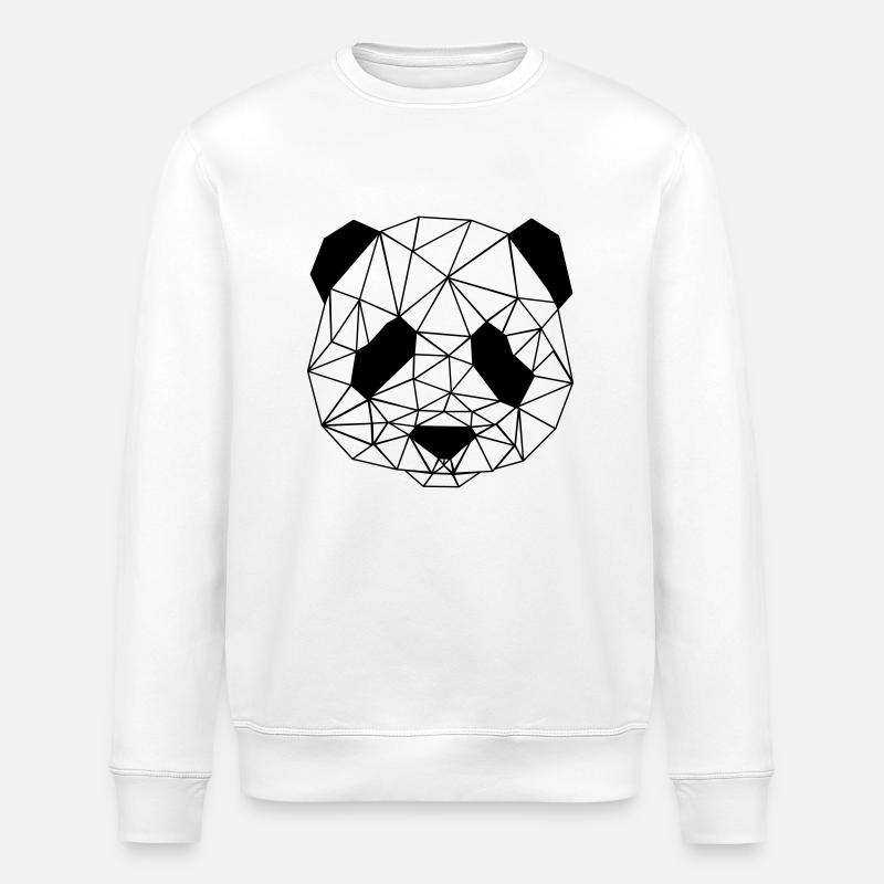 Panda - Stanley/Stella Unisex Bio-Sweatshirt ROLLER - Weiß
