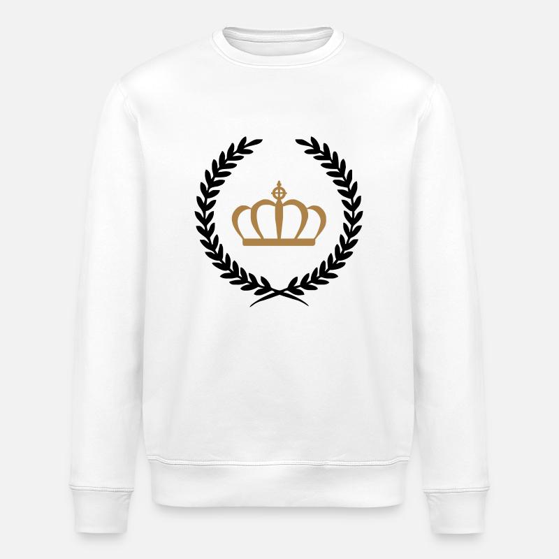 couronne - Sweat bio ROLLER Stanley/Stella Unisexe - blanc