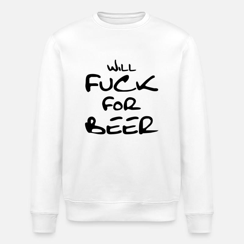 fck4beer T-shirts - Stanley/Stella Unisex Bio-Sweatshirt ROLLER - Weiß