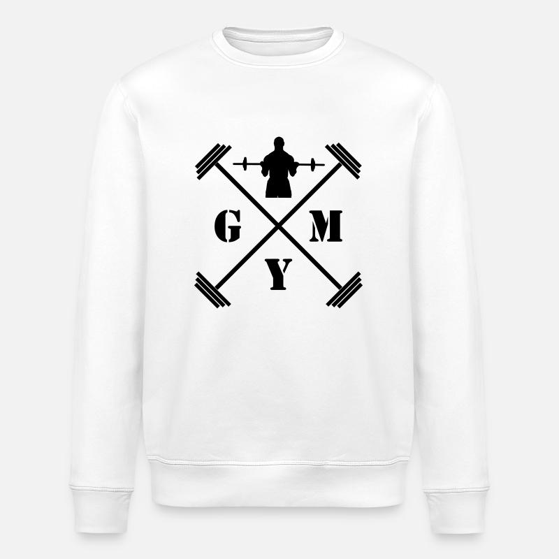 Gym - Stanley/Stella Unisex Bio-Sweatshirt ROLLER - Weiß