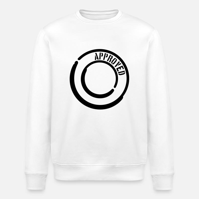 approved_stamp__f1 - Sweat bio ROLLER Stanley/Stella Unisexe - blanc