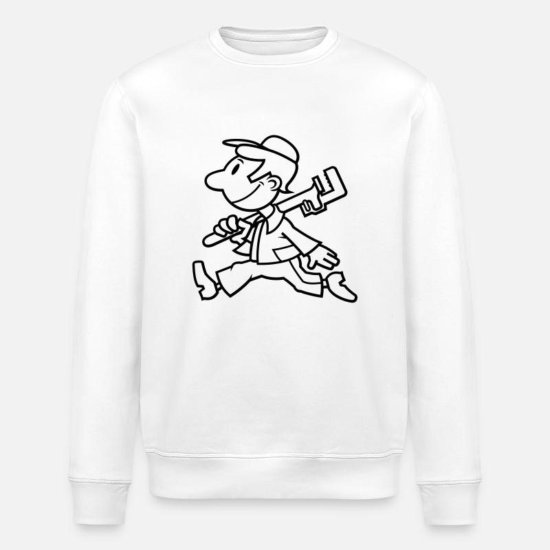 vl083a_worker_1c - Sweat bio ROLLER Stanley/Stella Unisexe - blanc