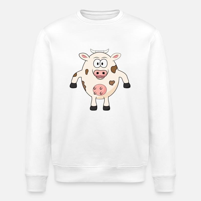 Grosse vache - Sweat bio ROLLER Stanley/Stella Unisexe - blanc