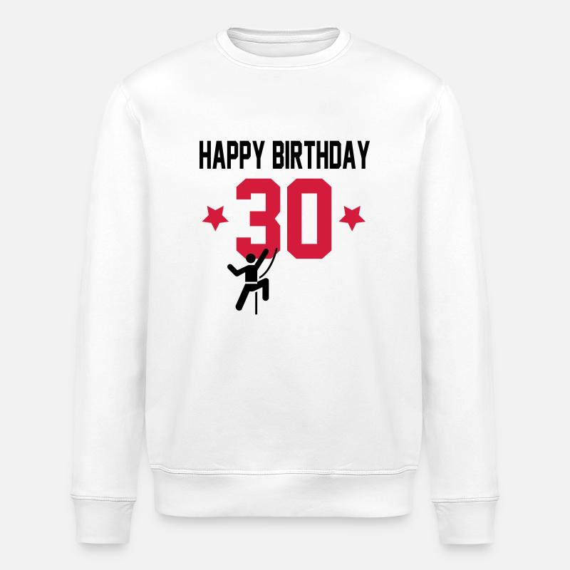 30 - Stanley/Stella ROLLER Unisex Organic Sweatshirt - white