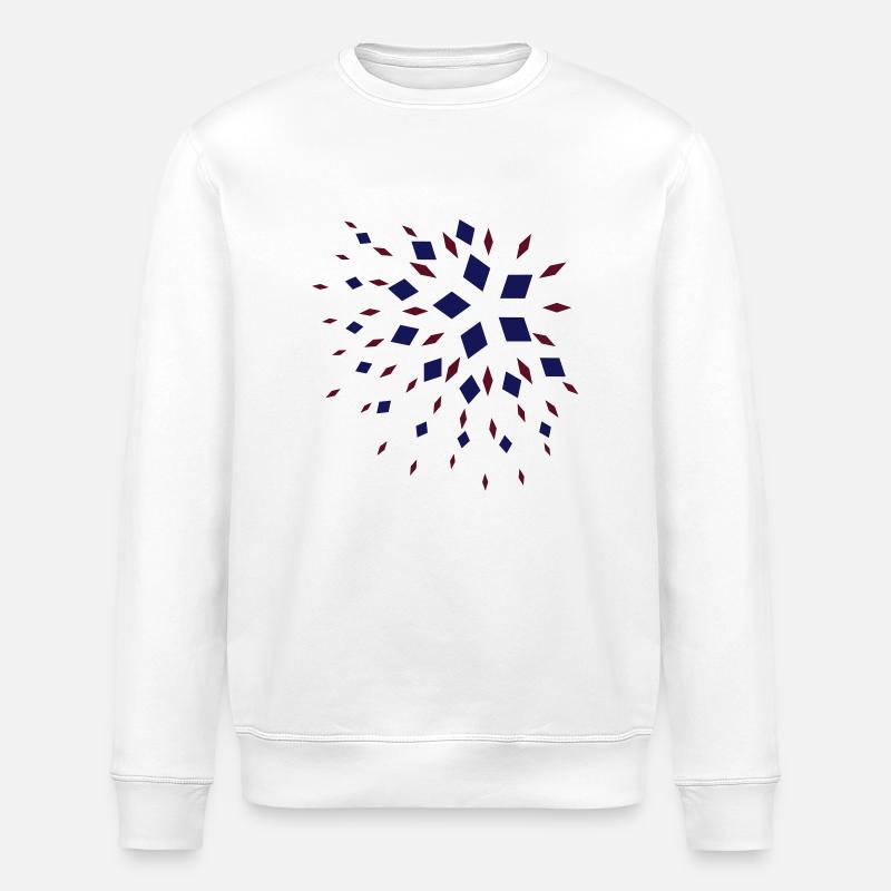 Penrose scatter - Stanley/Stella Unisex Bio-Sweatshirt ROLLER - Weiß