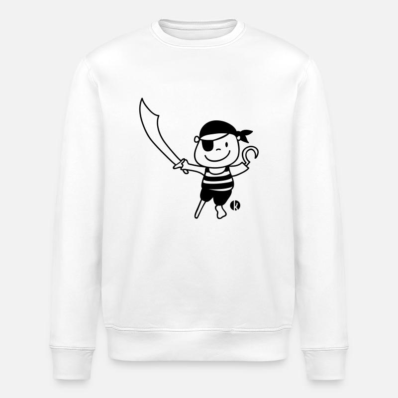 Pirat - Pirate - Stanley/Stella Unisex Bio-Sweatshirt ROLLER - Weiß