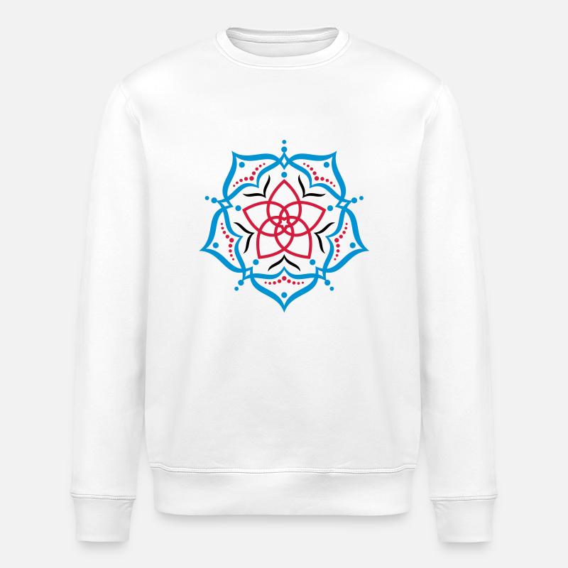 Venusblume Lotus - fineART - Stanley/Stella Unisex Bio-Sweatshirt ROLLER - Weiß