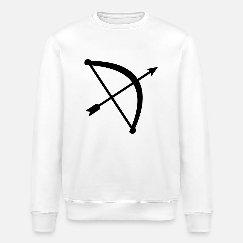 Flèche Arc - Sweat bio ROLLER Stanley/Stella Unisexe - blanc