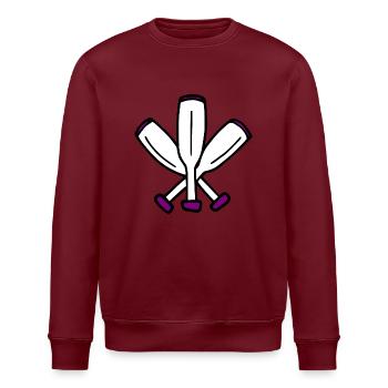 Jonglage - 3 Keulen gekreuzt - Stanley/Stella Unisex Bio-Sweatshirt ROLLER - Weiß - Vorne - Nik (191cm)