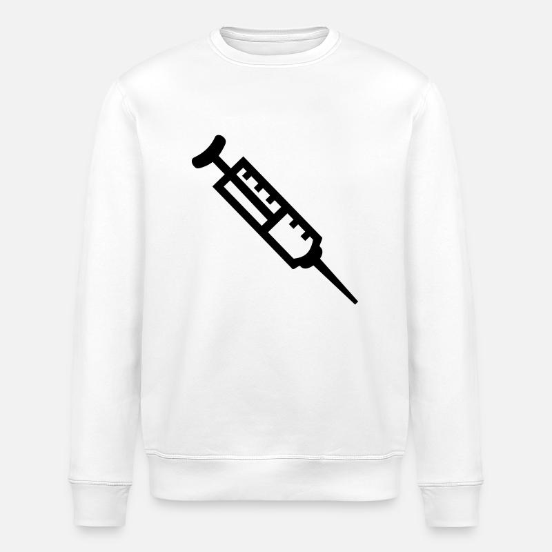 Seringue - Sweat bio ROLLER Stanley/Stella Unisexe - blanc