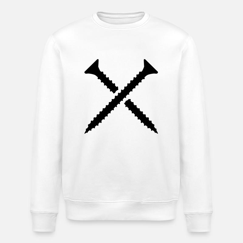 Screw - Stanley/Stella ROLLER Unisex Organic Sweatshirt - white