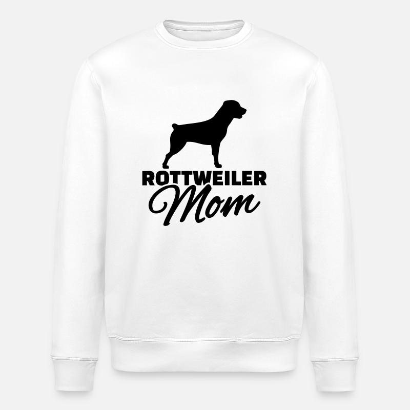 Rottweiler Mom - Stanley/Stella ROLLER Unisex Organic Sweatshirt - white