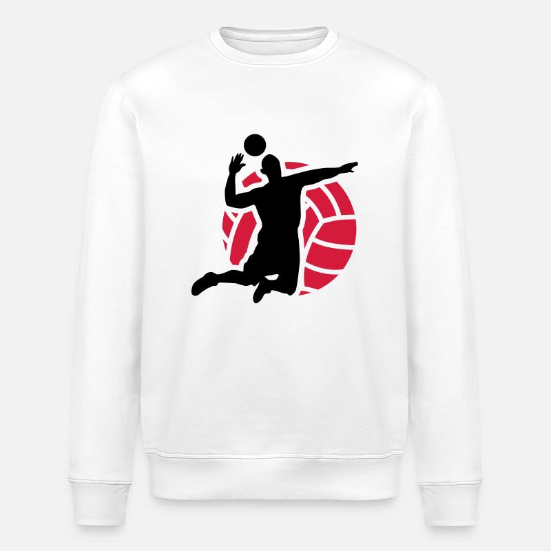 volleyball - Stanley/Stella Unisex Bio-Sweatshirt ROLLER - Weiß