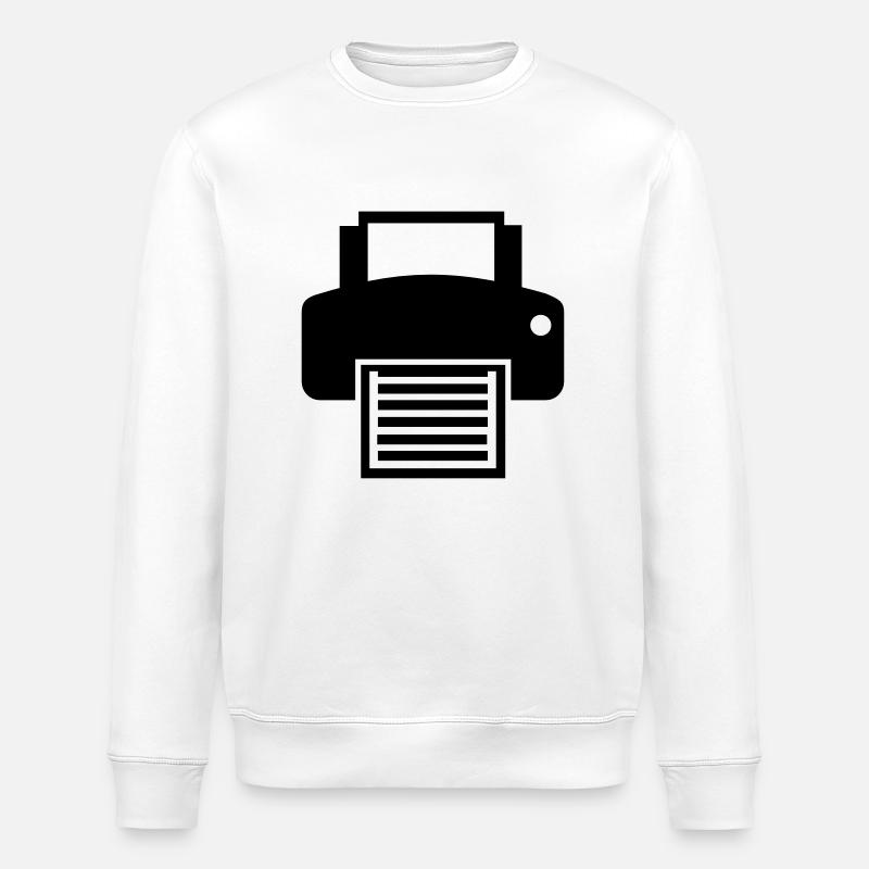 Printer - Stanley/Stella ROLLER Unisex Organic Sweatshirt - white