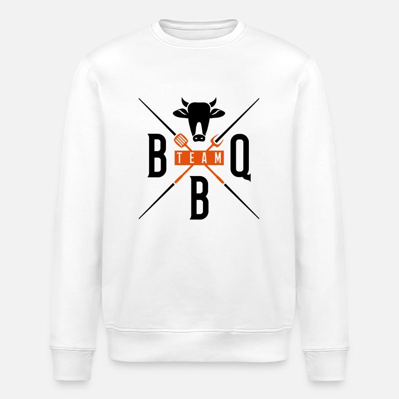 bbq team grill - Stanley/Stella Unisex Bio-Sweatshirt ROLLER - Weiß