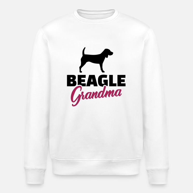 Beagle - Stanley/Stella Unisex Bio-Sweatshirt ROLLER - Weiß