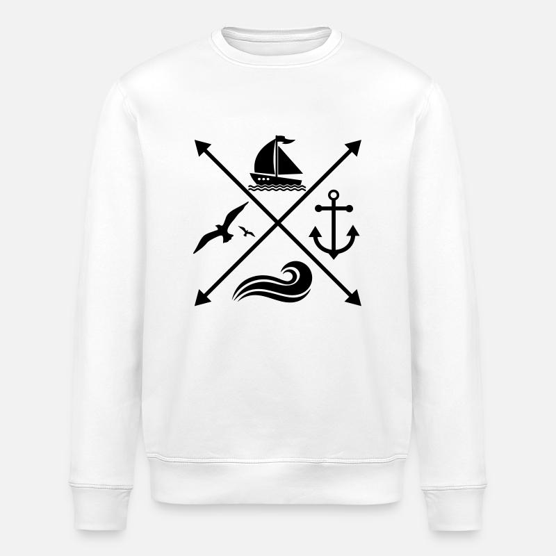 voile - Sweat bio ROLLER Stanley/Stella Unisexe - blanc