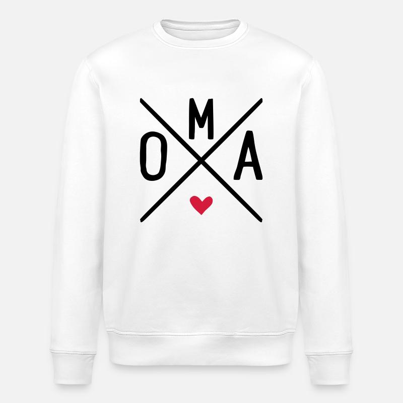 oma - Stanley/Stella Unisex Bio-Sweatshirt ROLLER - Weiß