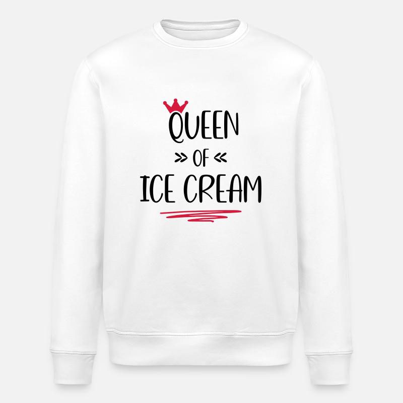 Eiscreme - Stanley/Stella Unisex Bio-Sweatshirt ROLLER - Weiß