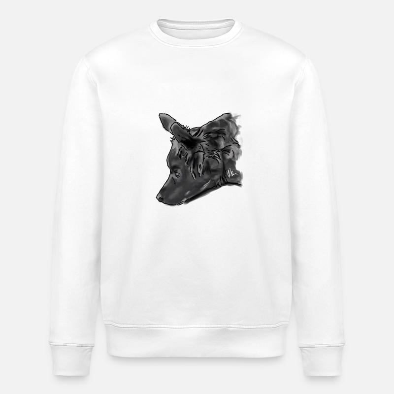 Australian Shepherd - Stanley/Stella Unisex Bio-Sweatshirt ROLLER - Weiß