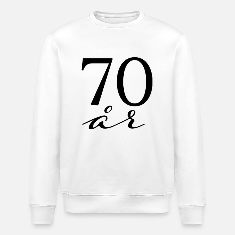 70 years - Stanley/Stella ROLLER Unisex Organic Sweatshirt - white