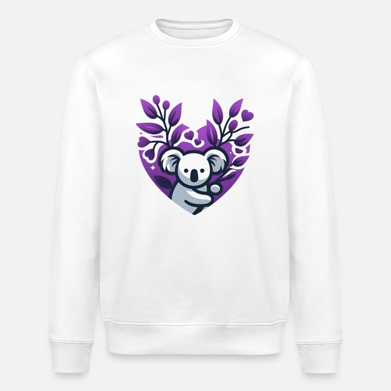 Koalavendel - Sweat bio ROLLER Stanley/Stella Unisexe - blanc