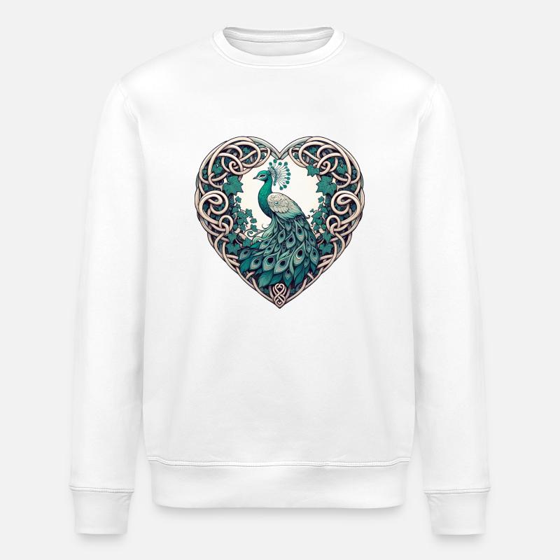 Amant du paon - Sweat bio ROLLER Stanley/Stella Unisexe - blanc