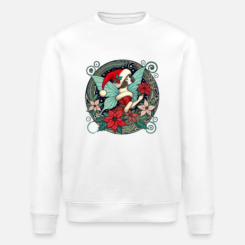 Weihnachtsfee - Stanley/Stella Unisex Bio-Sweatshirt ROLLER - Weiß