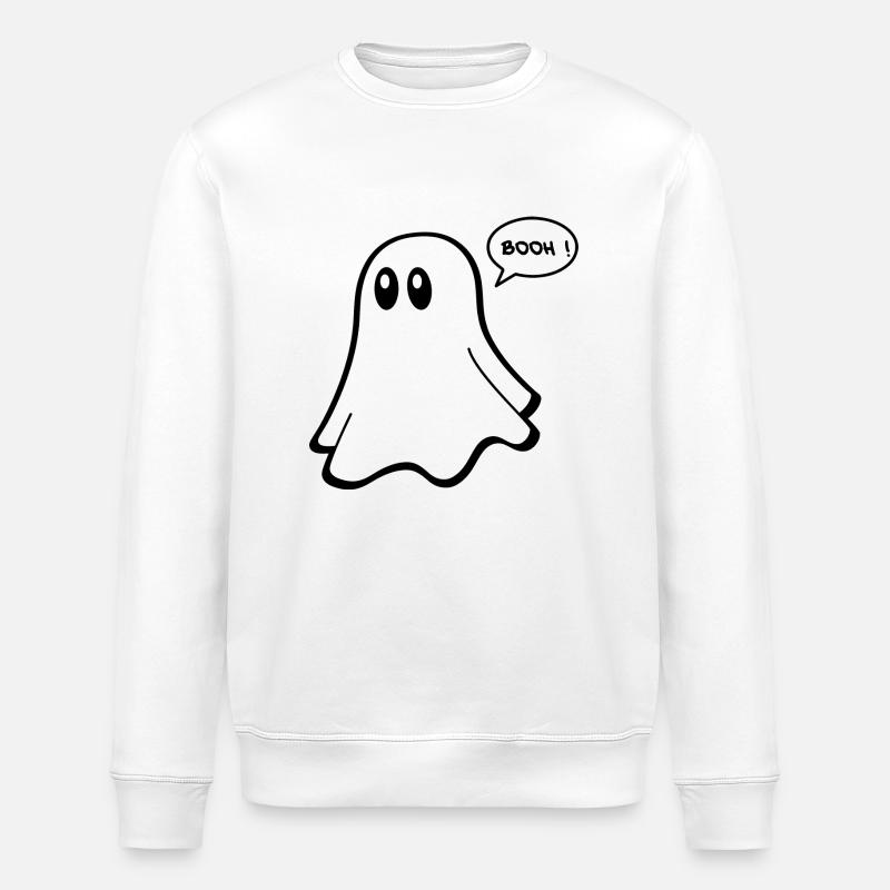 T-shirt fantôme - Couples drôles 02 - Sweat bio ROLLER Stanley/Stella Unisexe - blanc