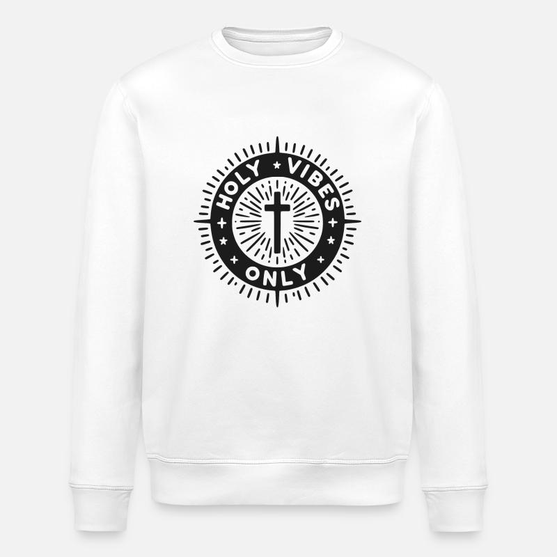 Vibrations sacrées uniquement - Sweat bio ROLLER Stanley/Stella Unisexe - blanc