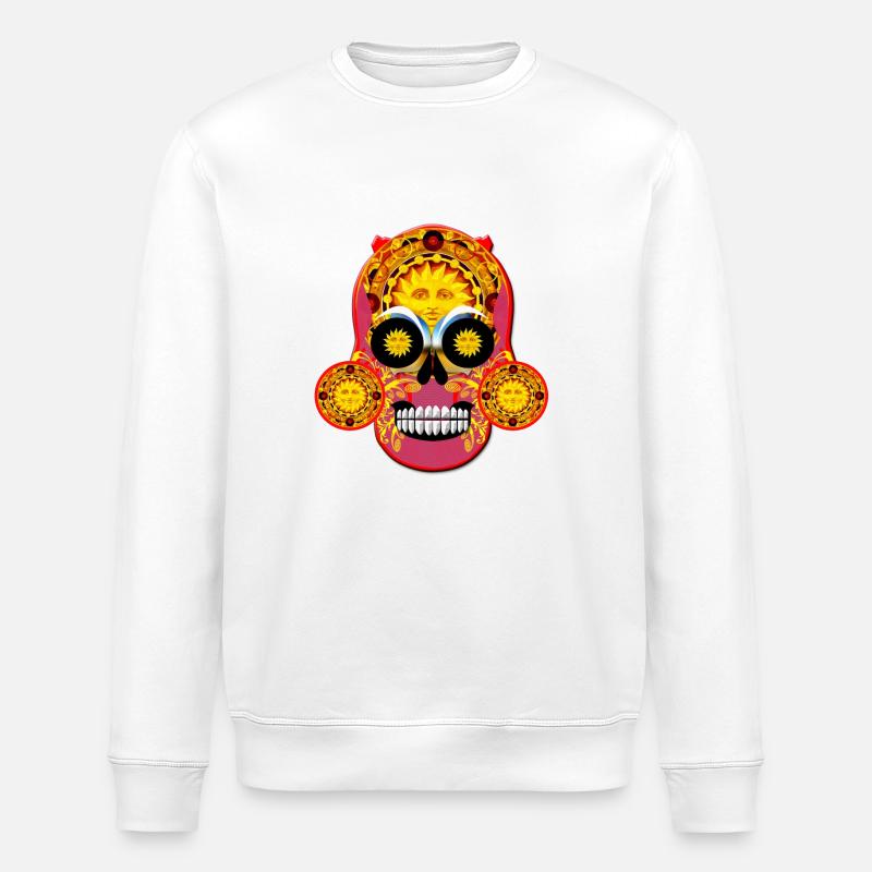 Crâne 4 - Sweat bio ROLLER Stanley/Stella Unisexe - blanc