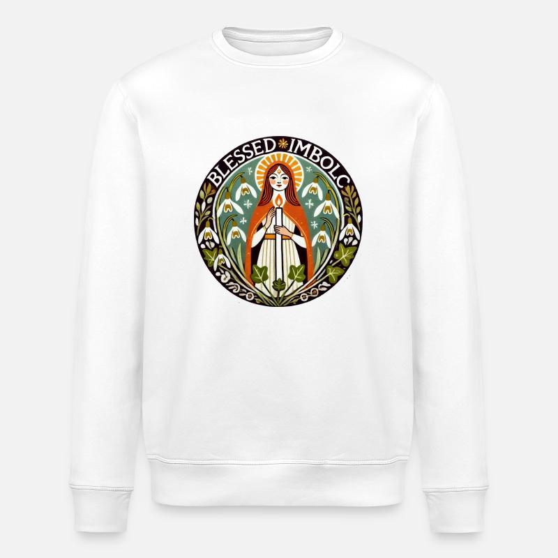 Imbolc - Stanley/Stella Unisex Bio-Sweatshirt ROLLER - Weiß