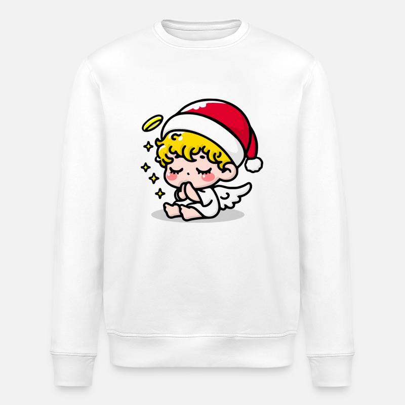 Ange de Noël - Sweat bio ROLLER Stanley/Stella Unisexe - blanc