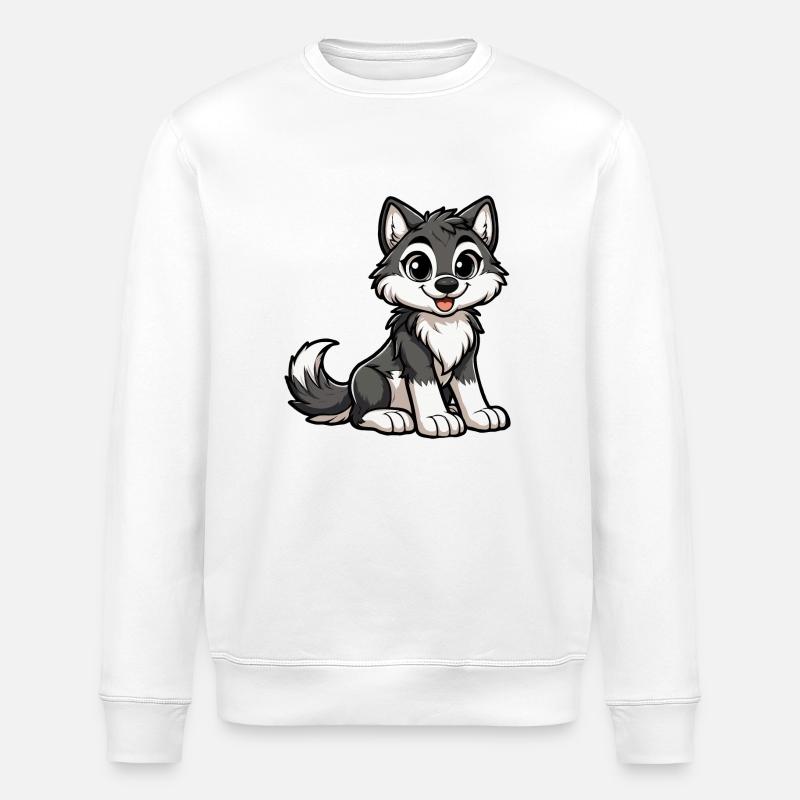 Fille louve - Sweat bio ROLLER Stanley/Stella Unisexe - blanc