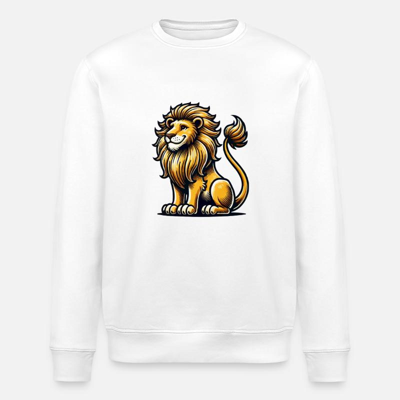 lion - Sweat bio ROLLER Stanley/Stella Unisexe - blanc