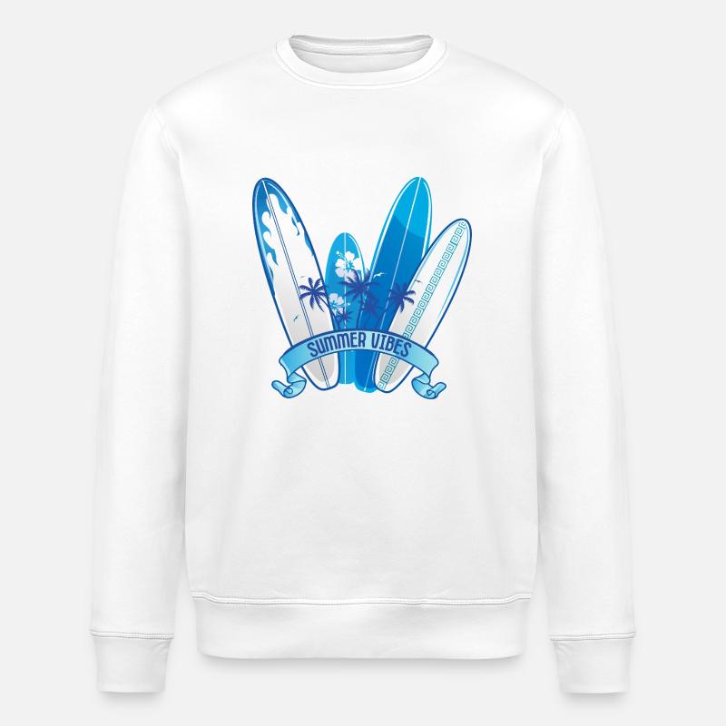 Summer vibes 3 - Sweat bio ROLLER Stanley/Stella Unisexe - blanc