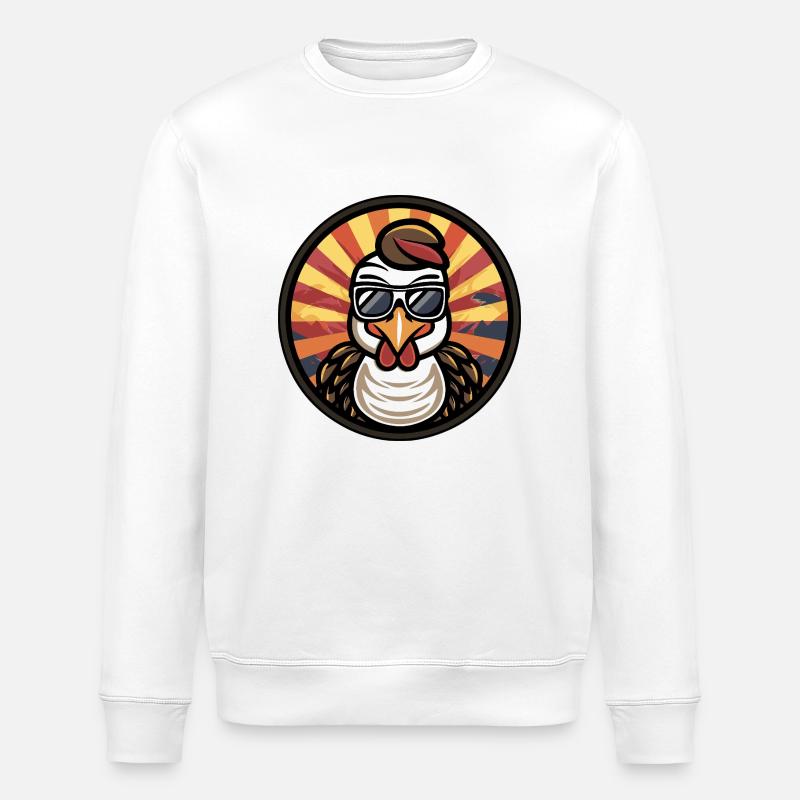 Coq Turquie - Sweat bio ROLLER Stanley/Stella Unisexe - blanc