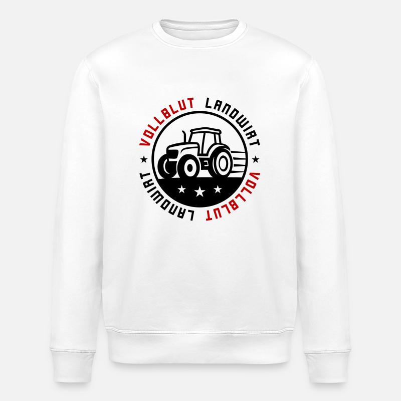 Vollblut Landwirt - Stanley/Stella Unisex Bio-Sweatshirt ROLLER - Weiß