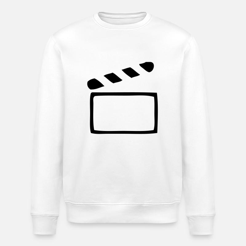 Clap - Cinéma - Sweat bio ROLLER Stanley/Stella Unisexe - blanc