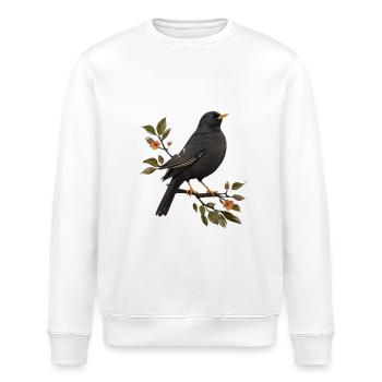 Amsel - Stanley/Stella Unisex Bio-Sweatshirt ROLLER - Weiß - Vorne - Nik (191cm)