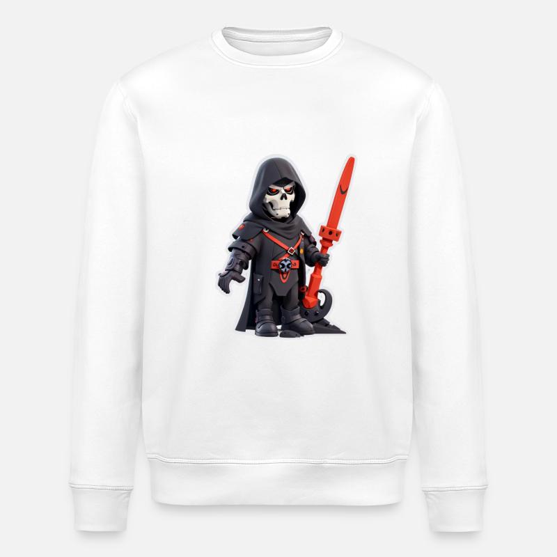 Skeleton - Stanley/Stella ROLLER Unisex Organic Sweatshirt - white