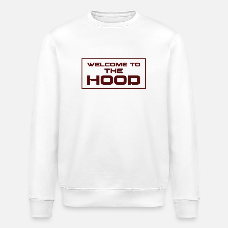 Bienvenue sur le capot - Sweat bio ROLLER Stanley/Stella Unisexe - blanc