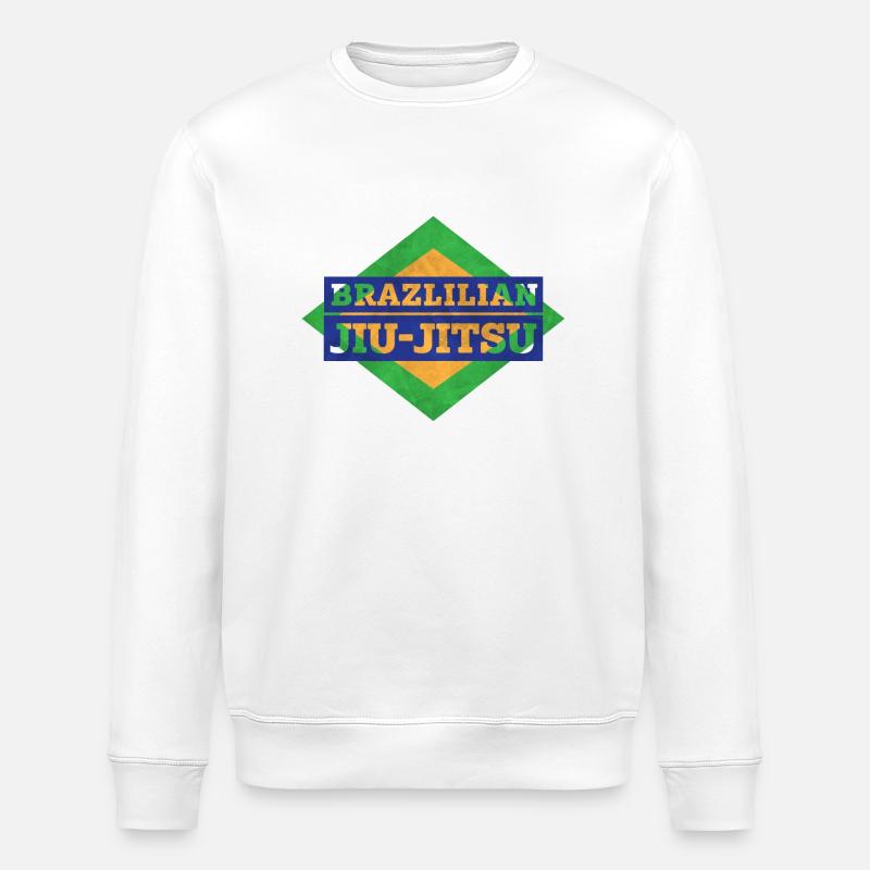 Brazlilian Jiu-Jitsu - Stanley/Stella Unisex Bio-Sweatshirt ROLLER - Weiß