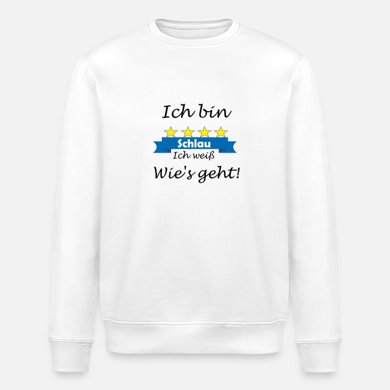 Schlau - Stanley/Stella Unisex Bio-Sweatshirt ROLLER - Weiß