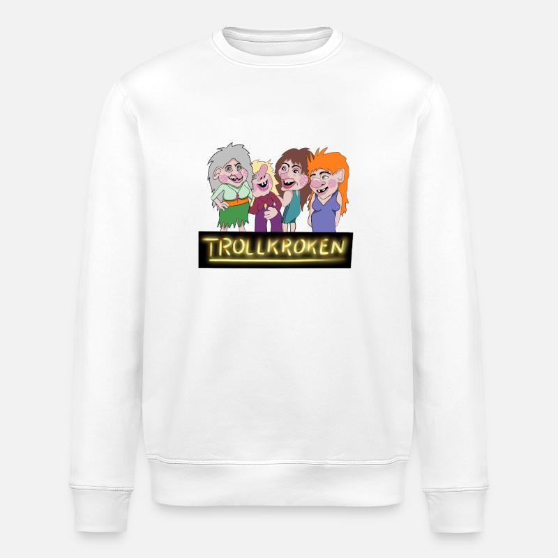 Troll Haken - Stanley/Stella Unisex Bio-Sweatshirt ROLLER - Weiß