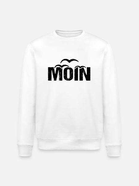 Moin Möwen Vintage Moin - Stanley/Stella Unisex Bio-Sweatshirt ROLLER - Weiß