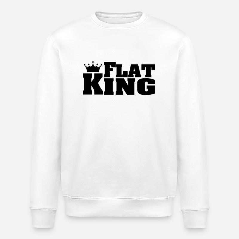 KING FLAT Flat-Coated Retriever - Sweat bio ROLLER Stanley/Stella Unisexe - blanc