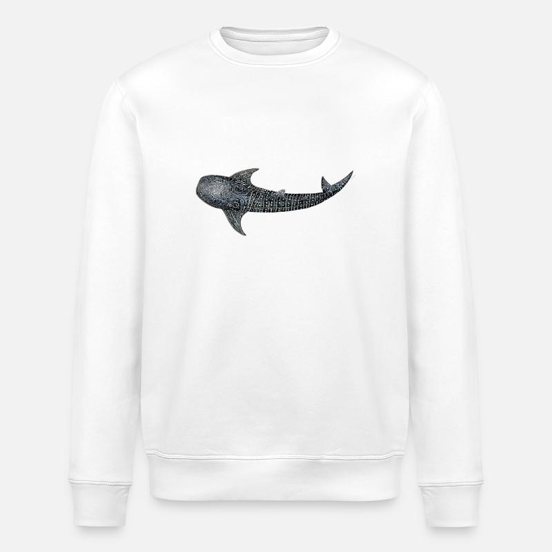 Walhai - Stanley/Stella Unisex Bio-Sweatshirt ROLLER - Weiß